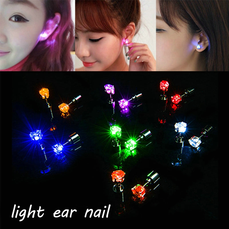 LED Bling Stud Earrings