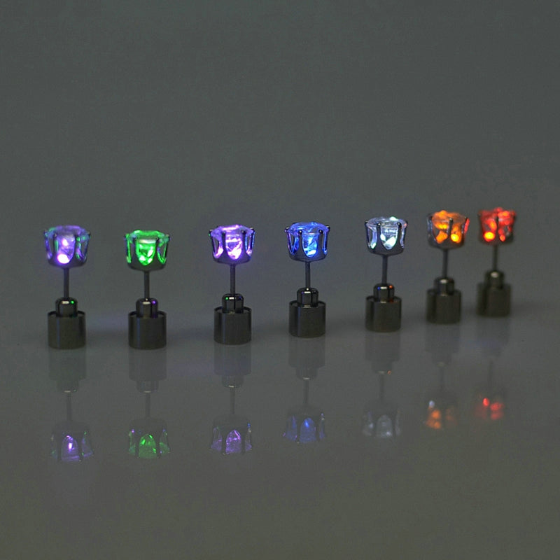 LED Bling Stud Earrings