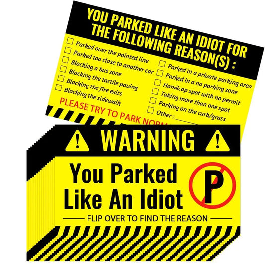 Parked Like an Idiot Card