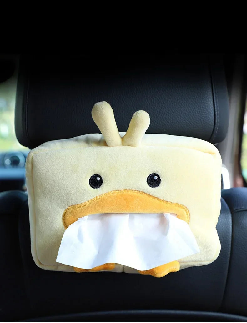 Cartoon Animal Car Tissue Box