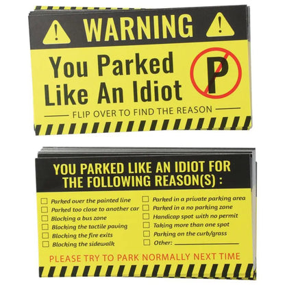 Parked Like an Idiot Card