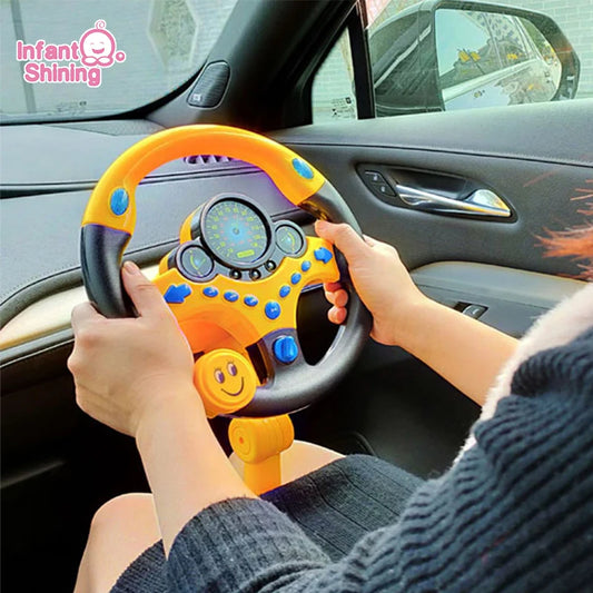 Shining Electric Steering Wheel Toy