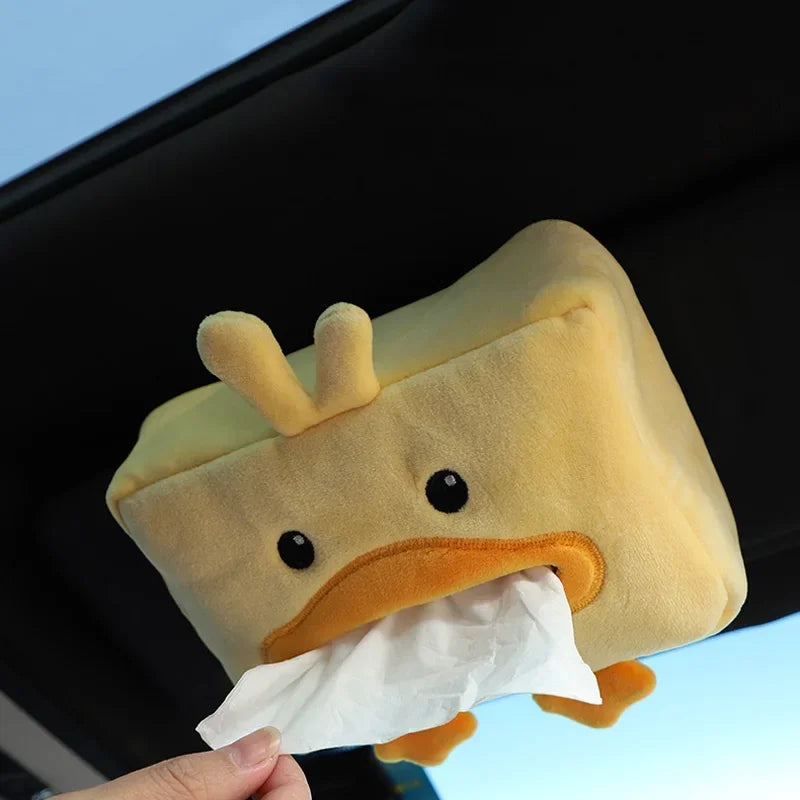 Cartoon Animal Car Tissue Box