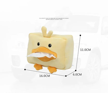 Cartoon Animal Car Tissue Box