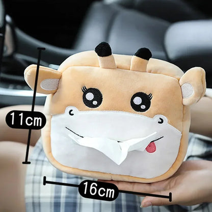 Cartoon Animal Car Tissue Box