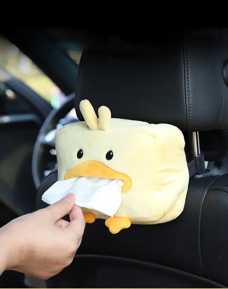 Cartoon Animal Car Tissue Box