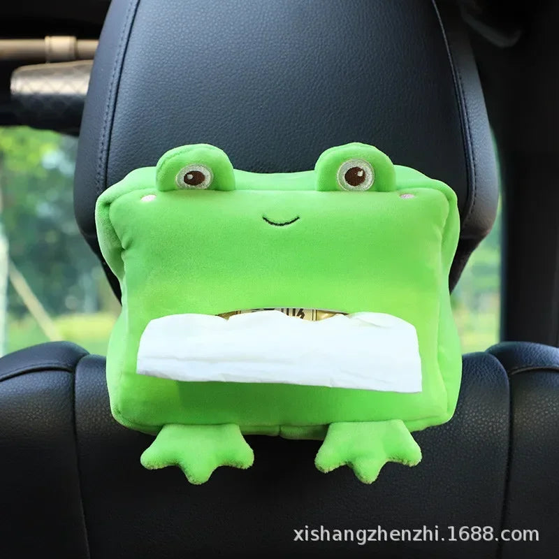 Cartoon Animal Car Tissue Box