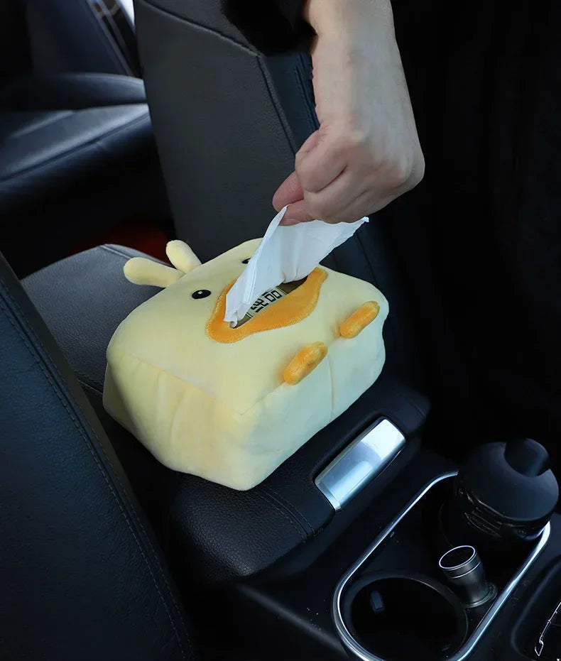 Cartoon Animal Car Tissue Box